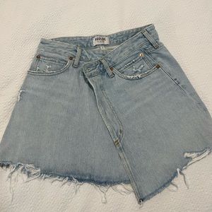 Agolde cross cross skirt